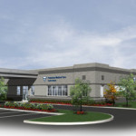 A Fresenius Medical Center building planned for Cleveland, Ohio.  Rendering via Cleveland.com.