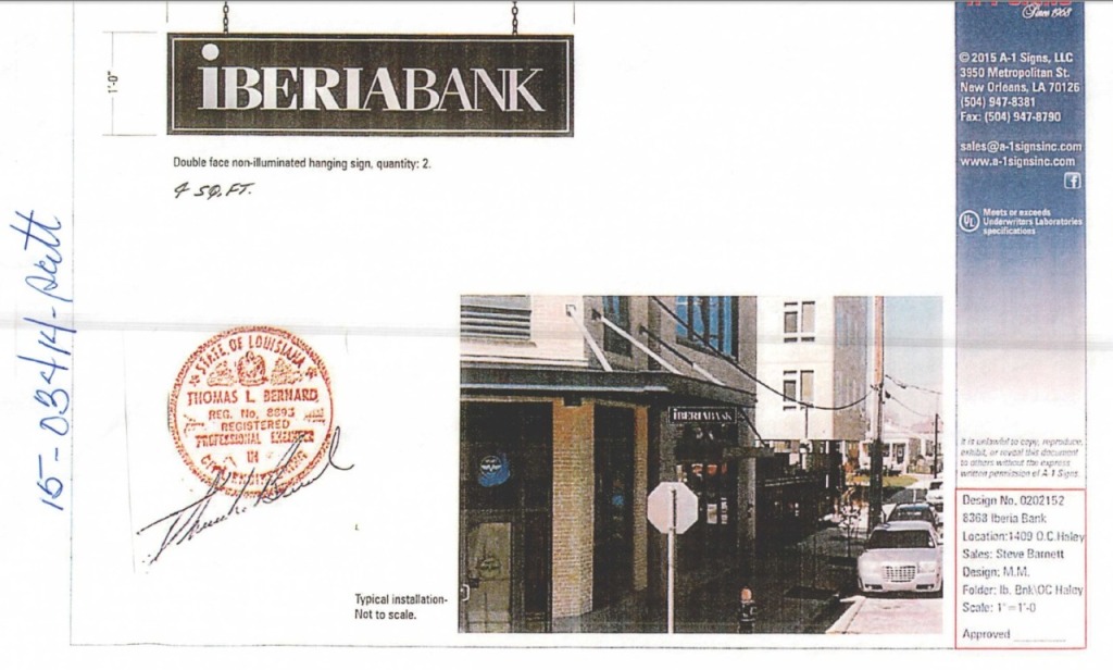 IberiaBank OC Haley Permit