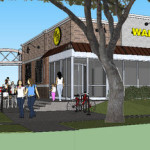 A rendering of the proposed Waffle House via City of New Orleans. 