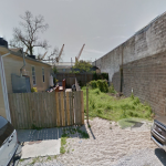 The lot where the tiny house is being built. Photo via google maps.