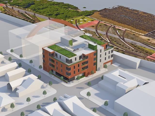 Rendering of 3220 Chartres Street provided by MK Red Development.