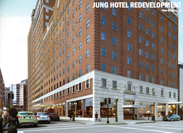 Rendering of the Jung Hotel via Trahan Architects and Mcdonnel.com.
