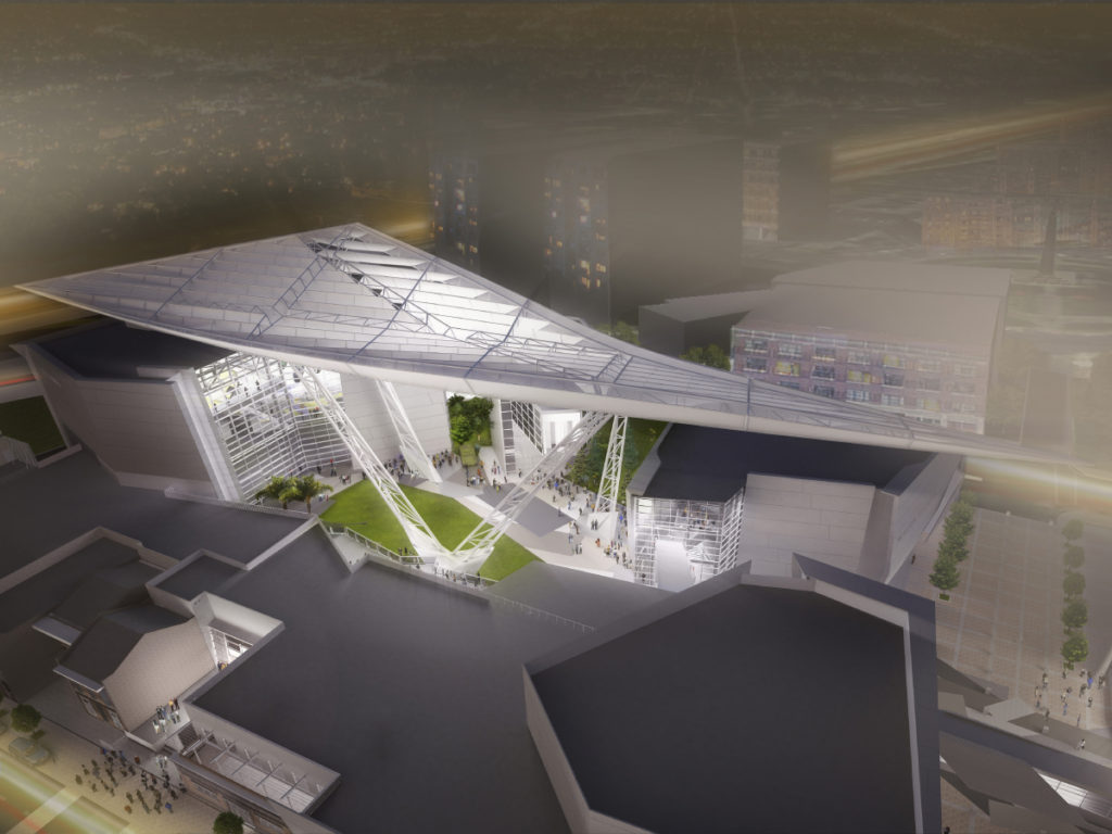 Rendering of the new WWII Museum Canopy of Peace