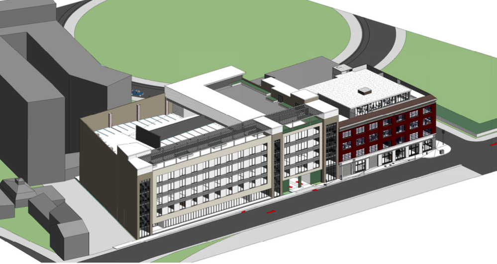 Preliminary rendering of the 1047 Camp Street project by Phyllis Taylor via Woodward Design Group.